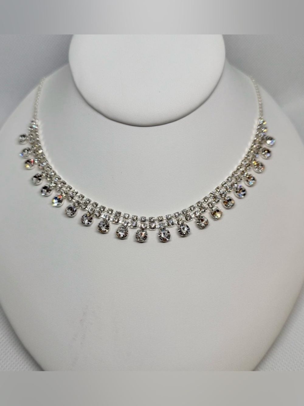 NWT Cézanne - Crystal Drop Collarbone Necklace